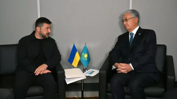 Tokayev ve Zelenskiy ABDde Bir Araya Geldi