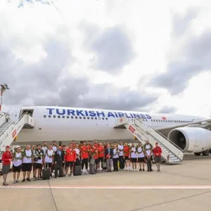 Turkiye A Milli Basketbol Takimi Gumus Madalya ile Yurda Dondu