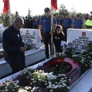 Umraniyede sehit polis memuru Seyda Yilmaz anildi