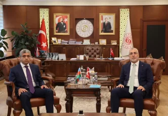 Vedat Isikhan ve Anar Aliyev Ikili Gorusme Gerceklestirdi