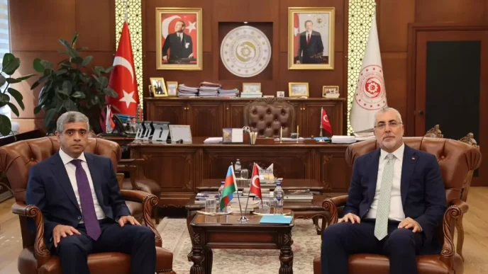 Vedat Isikhan ve Anar Aliyev Ikili Gorusme Gerceklestirdi