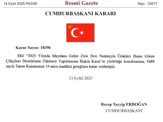 Zirai Don Icin Ciftcilere Destek Odemesi