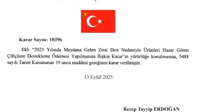 Zirai Don Icin Ciftcilere Destek Odemesi