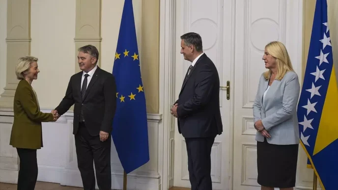 AB Komisyonu Baskani von der Leyen Bosna Herseki Ziyaret Etti