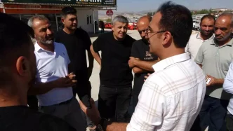 Adiyamanda Oto Kurtaricilar ve Nakliyeciler Kantar Zorunluluguna Karsi Eylem Duzenledi