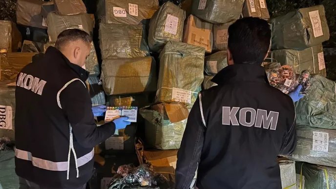 Agrida Kacak Oyuncak ve Kalem Operasyonu 40 Milyon Liralik Ele