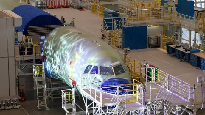 Airbus Tianjinde Yeni A320 Montaj Hattini Acti