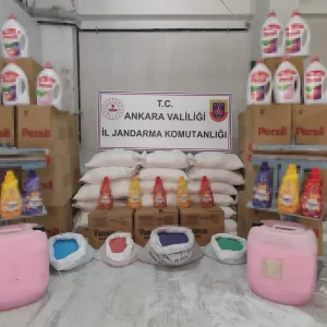 Ankarada Sahte Deterjan Uretim Operasyonu 2 Gozalti