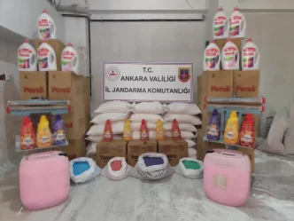 Ankarada Sahte Deterjan Uretim Operasyonu 2 Gozalti