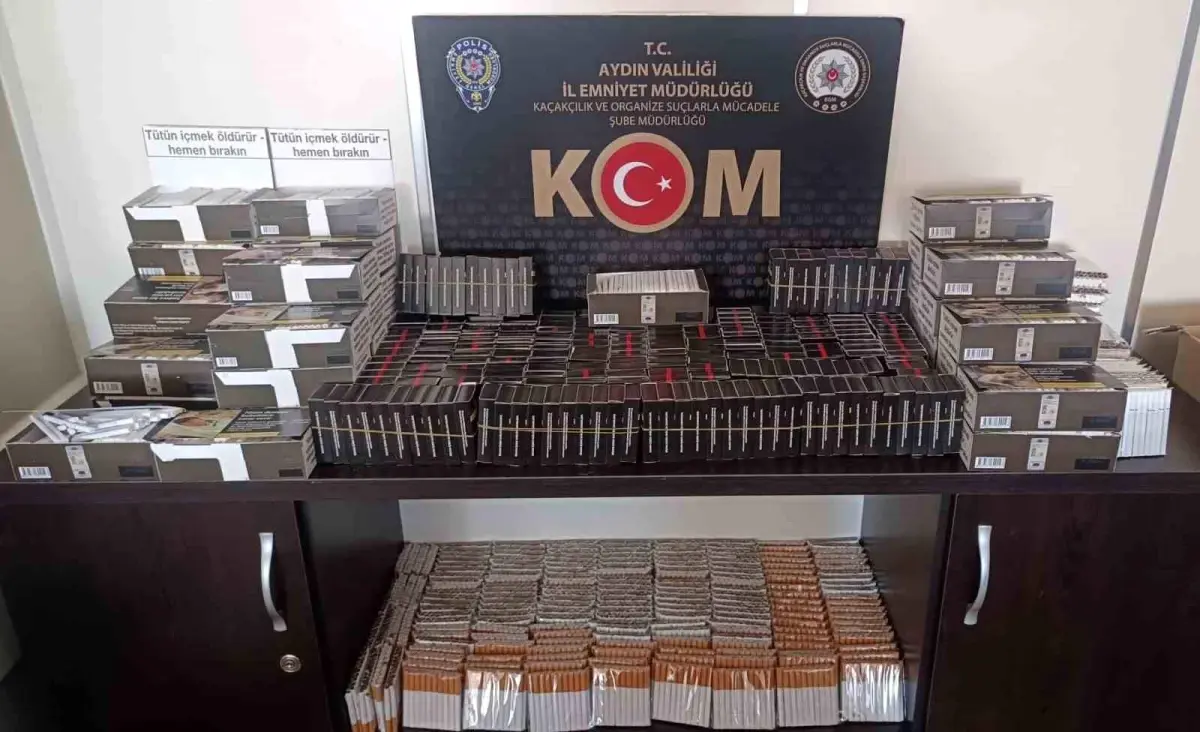 Aydinda Kacak Tutun ve Elektronik Sigara Operasyonu