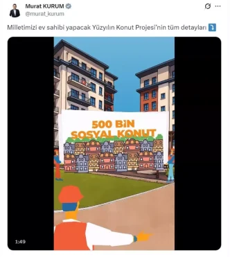 Bakan Kurum, 500 Bin Sosyal Konut Projesinin Detaylarını Açıkladı 3 Bakan Kurum 500 Bin Sosyal Konut Projesinin Detaylarini Acikladi