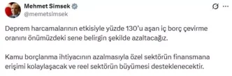 Bakan Simsekten Borc Cevirme Oraninda Azalma Mujdesi