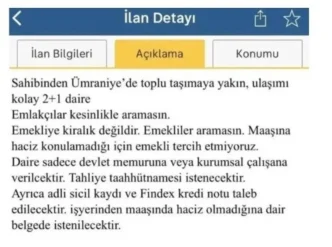 Bakanlik Emekliye Kiralik Ilanini Yayindan Kaldirdi
