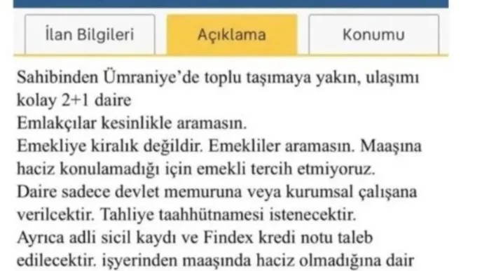 Bakanlik Emekliye Kiralik Ilanini Yayindan Kaldirdi