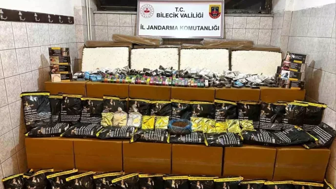 Bilecikte Buyuk Kacakcilik Operasyonu 570 Bin Makaron Ele Gecirildi