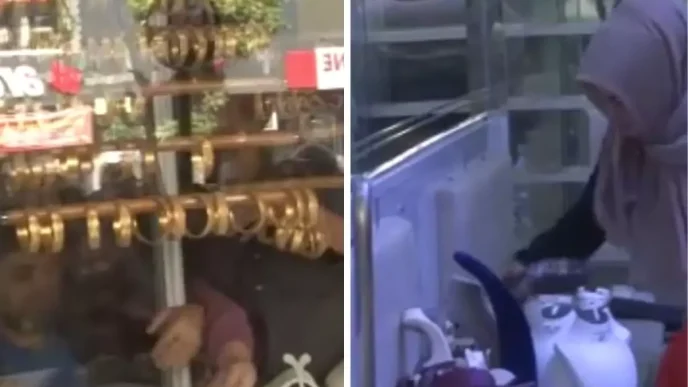 Boylesi gorulmedi Kuyumcu altinlari alip kacti magdurlar dukkani yagmaladi
