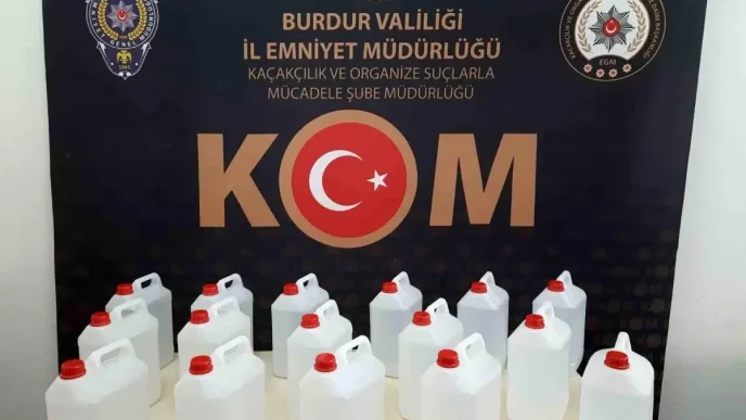 Burdurda Kacakcilik Operasyonlarinda Binlerce Paket Makaron ve Sahte Alkol Ele