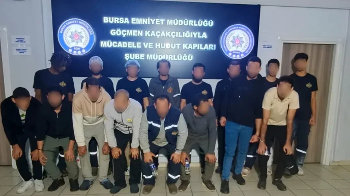 Bursada Kacak Calistirilan 17 Yabanci Uyruklu Yakalandi