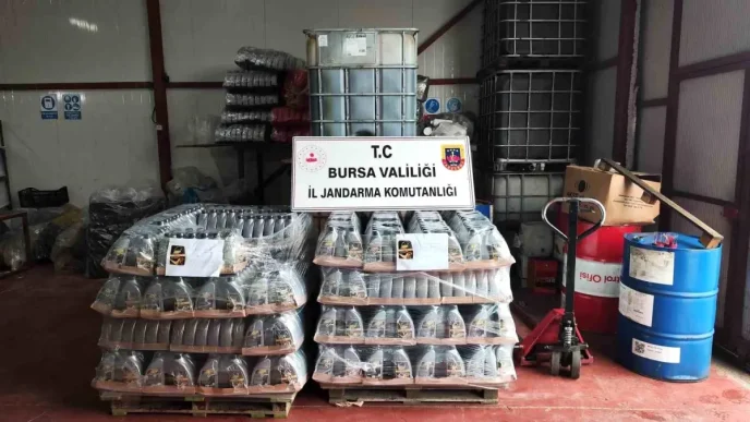 Bursada Kacak Motor Yagi Uretimi Baskinla Ele Gecirildi