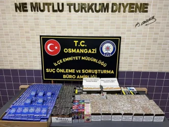 Bursada Kacak Tutun Operasyonu 22 Bin 300 Makaron ve Bin
