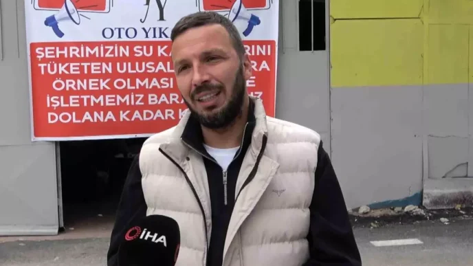 Bursada Oto Yikama Isletmesinden Su Tasarrufu Icin Ornek Davranis