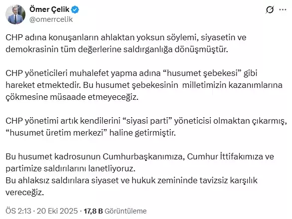 CHP'li Başarır'ın 'Namus' çıkışına AK Parti'den sert tepki