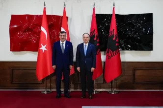 Cevdet Yilmaz Arnavutluk Cumhurbaskani ile Gorustu