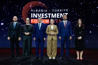 Cevdet Yilmaz Arnavutluk Turkiye Yatirim Forumuna Katildi