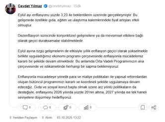 Cevdet Yilmaz Enflasyonla Mucadelede Kararlilik Vurgusu