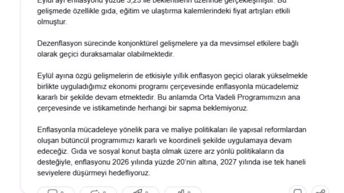 Cevdet Yilmaz Enflasyonla Mucadelede Kararlilik Vurgusu