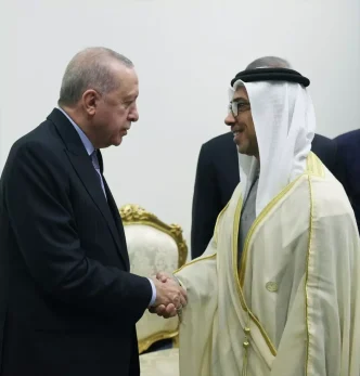 Cumhurbaskani Erdogan BAE Veliaht Prensi Al Nahyani kabul etti
