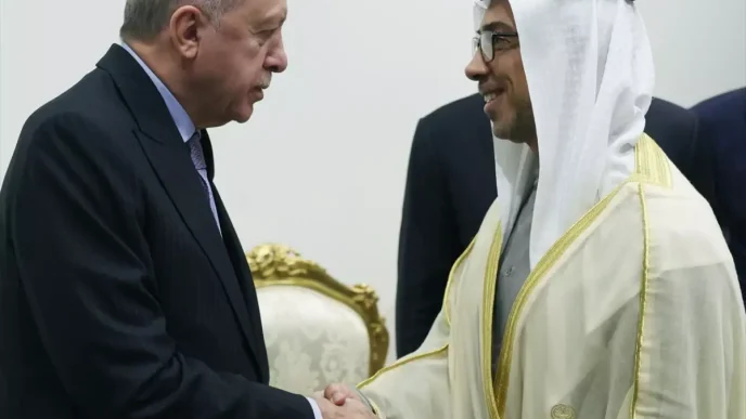 Cumhurbaskani Erdogan BAE Veliaht Prensi Al Nahyani kabul etti