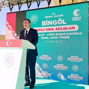 Cumhurbaskani Yardimcisi Cevdet Yilmaz Bingolde Camii ve Okul Acilislarina Katildi