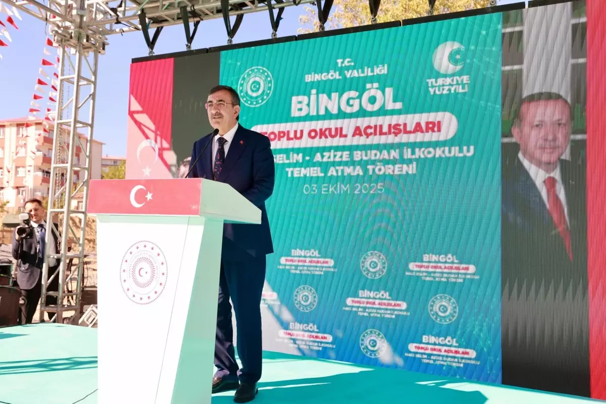 Cumhurbaskani Yardimcisi Cevdet Yilmaz Bingolde Camii ve Okul Acilislarina Katildi