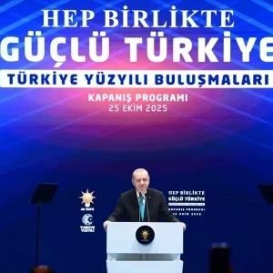 Cumhurbaskani ve AK Parti Genel Baskani Erdogan Turkiye Yuzyili Bulusmalari