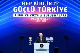 Cumhurbaşkanı ve AK Parti Genel Başkanı Erdoğan, Türkiye Yüzyılı Buluşmaları Kapanış Programı'nda konuştu: (3) 7 Cumhurbaskani ve AK Parti Genel Baskani Erdogan Turkiye Yuzyili Bulusmalari