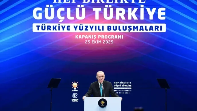 Cumhurbaşkanı ve AK Parti Genel Başkanı Erdoğan, Türkiye Yüzyılı Buluşmaları Kapanış Programı'nda konuştu: (3) 8 Cumhurbaskani ve AK Parti Genel Baskani Erdogan Turkiye Yuzyili Bulusmalari