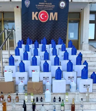 Denizlide Kacak Alkol Operasyonu 642 Litre Etil Alkol Ele Gecirildi
