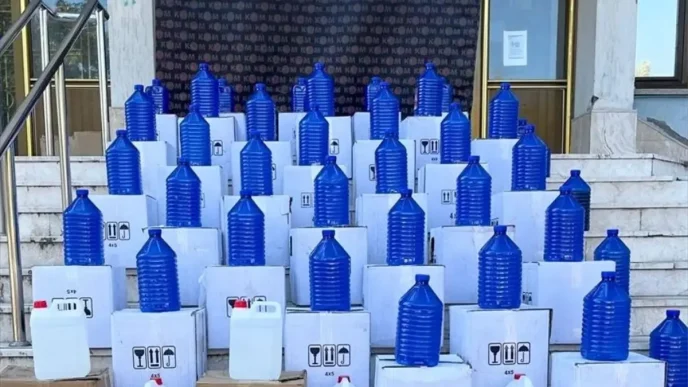 Denizlide Kacak Alkol Operasyonu 642 Litre Etil Alkol Ele Gecirildi