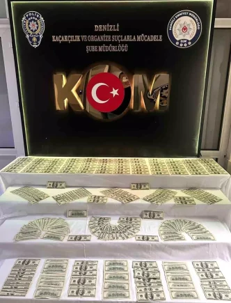 Denizlide Sahte Para Operasyonu 351 Adet Sahte 100 Dolar Ele