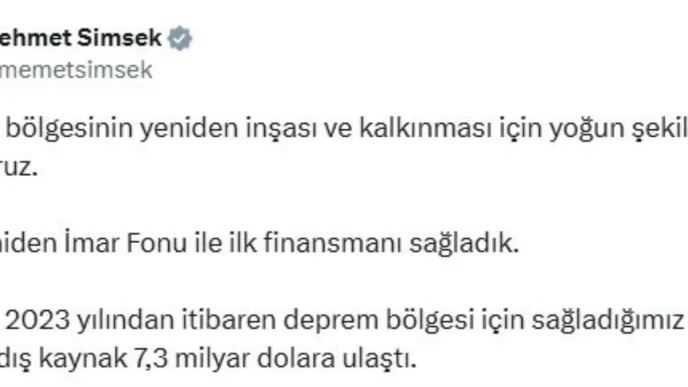 Deprem Bolgesi Icin Ilk Finansman Saglandi