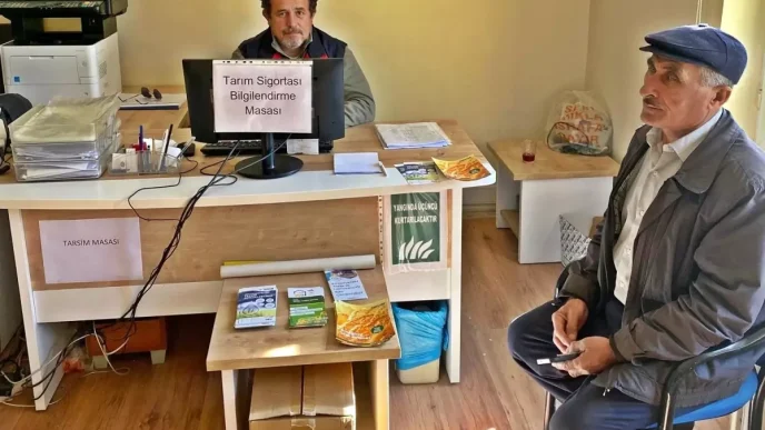 Emette Tarim Sigortasi Bilgilendirme Masasi Kuruldu