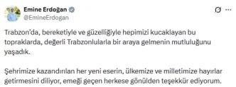 Emine Erdogan Trabzon Ziyaretinde Mutlulugunu Paylasti