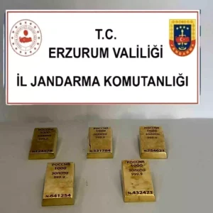 Erzurumda Kacak Altin Operasyonu 5 Kilogram Ele Gecirildi