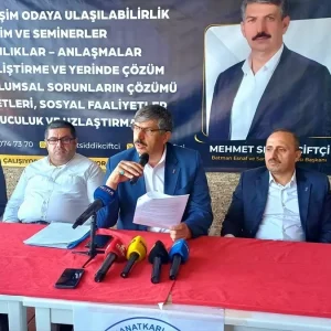 Esnaf ve Sanatkarlar Odasi Baskani Ciftciden Batmandaki Esnafa Destek Projeleri