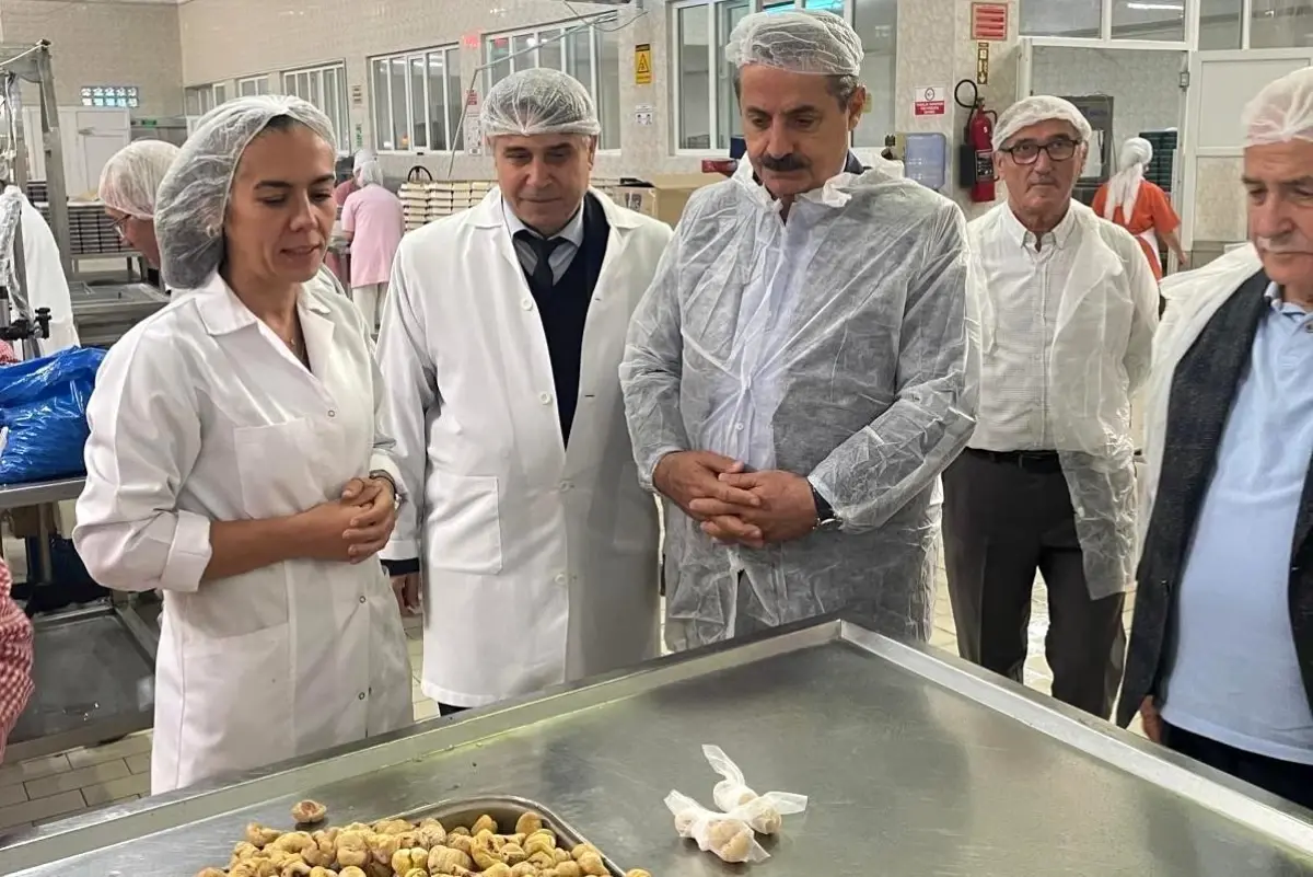 Faruk Celik Kardelen Kestane Sekeri Tesisini Ziyaret Etti