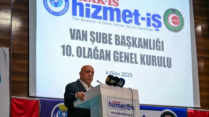 HAK IS Genel Baskani Arslan Vanda konustu Aciklamasi