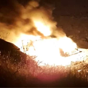 Hakkaride Park Halindeki Madenci Araci Alev Aldi