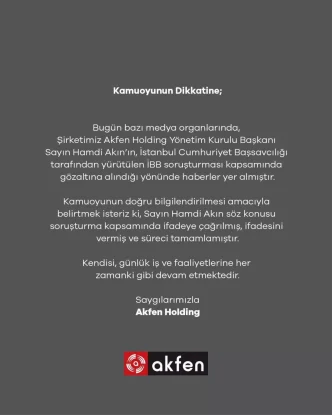 Hamdi Akin Gozaltina Alinmadi Surec Tamamlandi