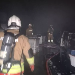 Hatayda Beyaz Esya Deposunda Yangin